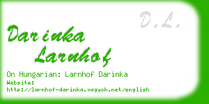 darinka larnhof business card